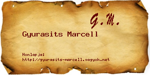 Gyurasits Marcell névjegykártya